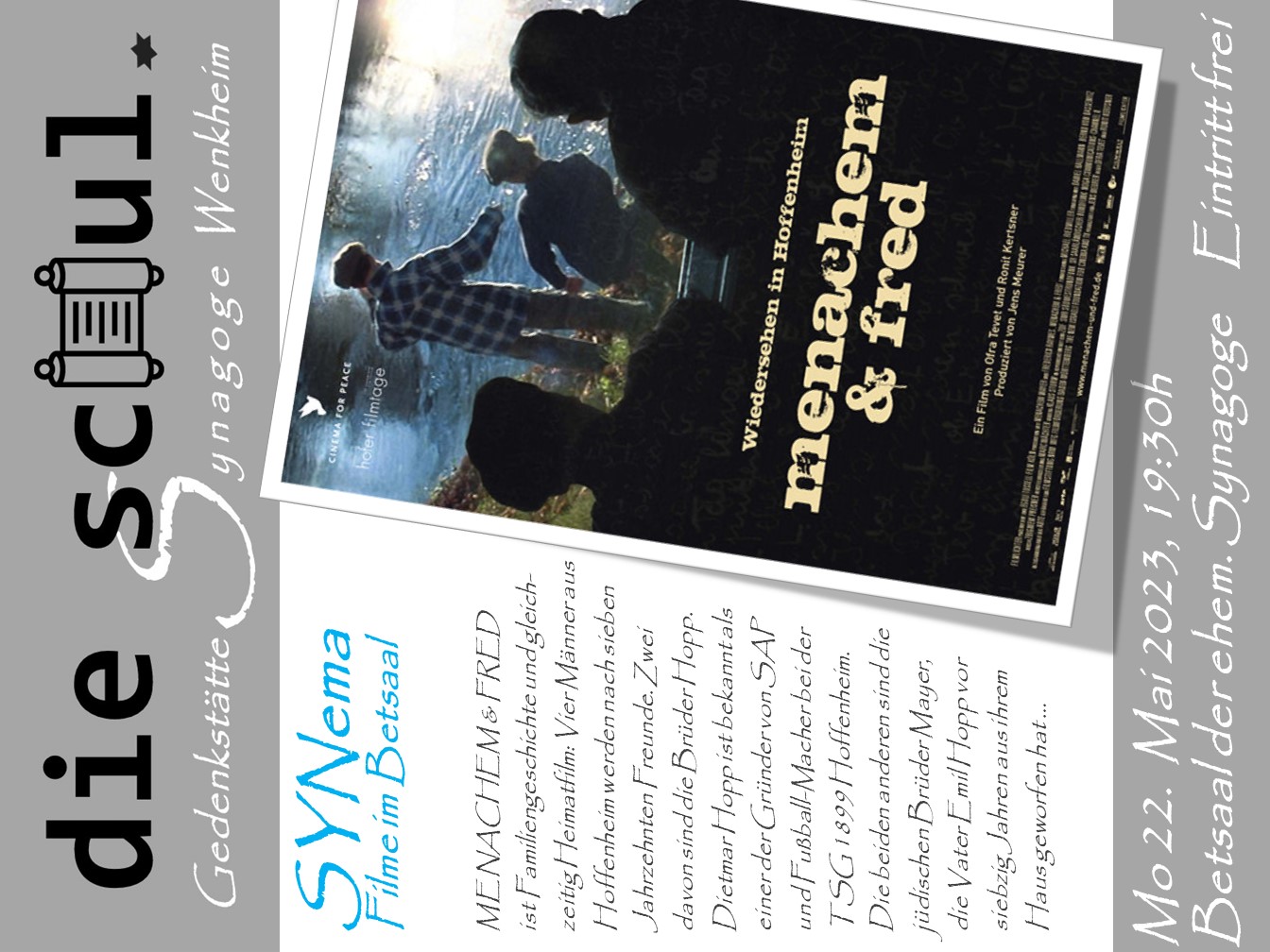 Plakat Menachem und Fred